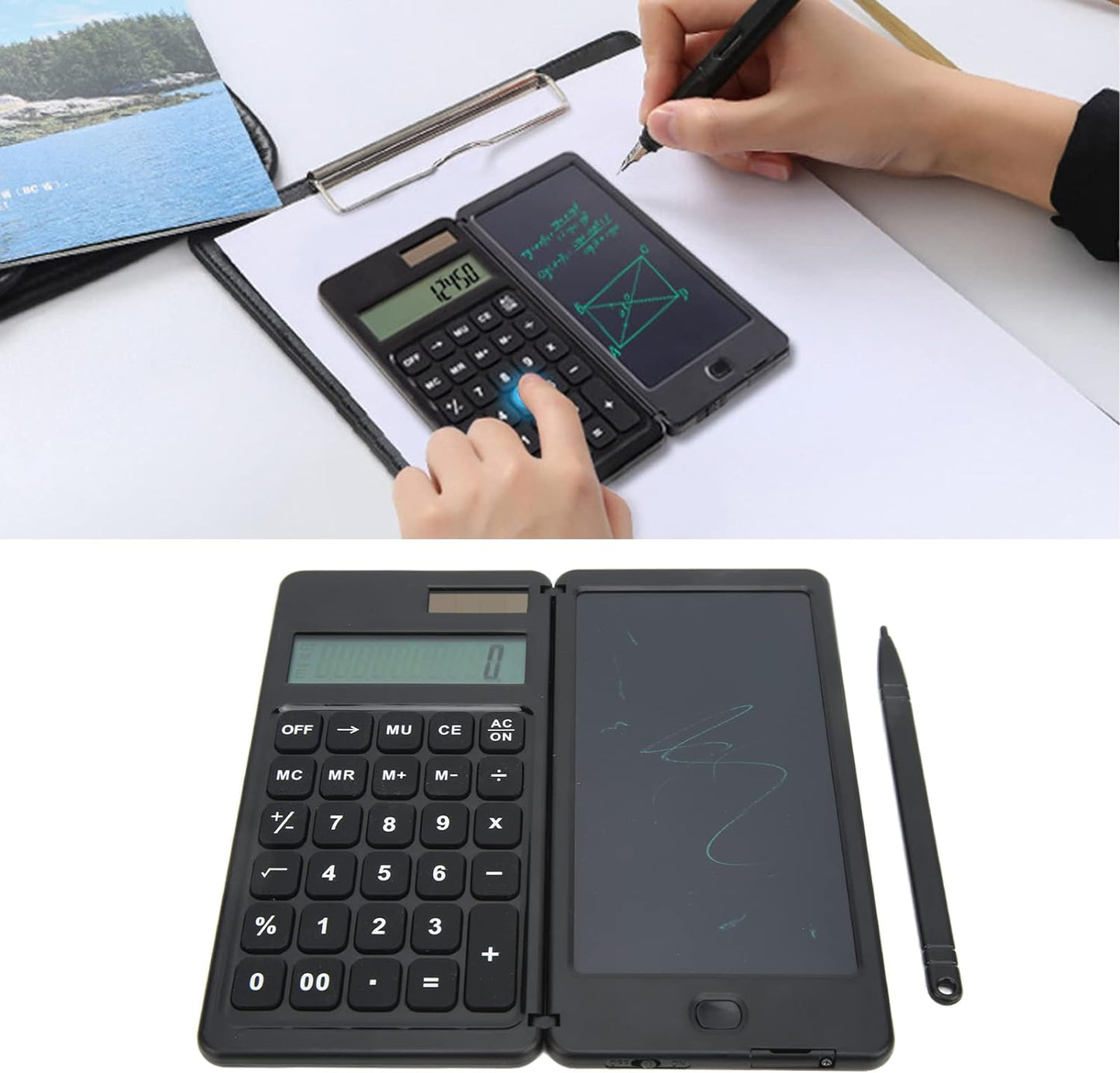 (🔥HOT SALE NOW-49% OFF) Foldable Digital Drawing Pad Calculator with Stylus