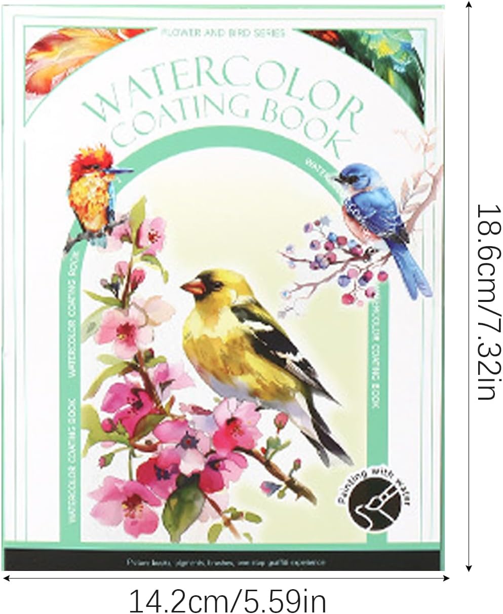 Reusable Magic Water Coloring Book – Butterfly Theme | Mess-Free, Travel-Friendly, A4, 12–16 Reusable Pages