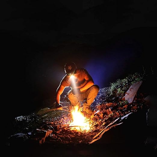 🌟LED Head Torch || Hands Free Hat Flashlight || USB Rechargeable Flashlight🔦