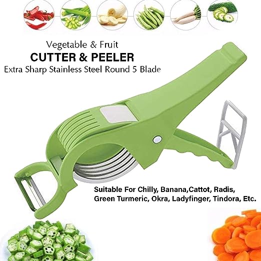 ✨2 in 1 Vegetable Cutter With Peeler (Buy 1 Get 1 Free)🤩