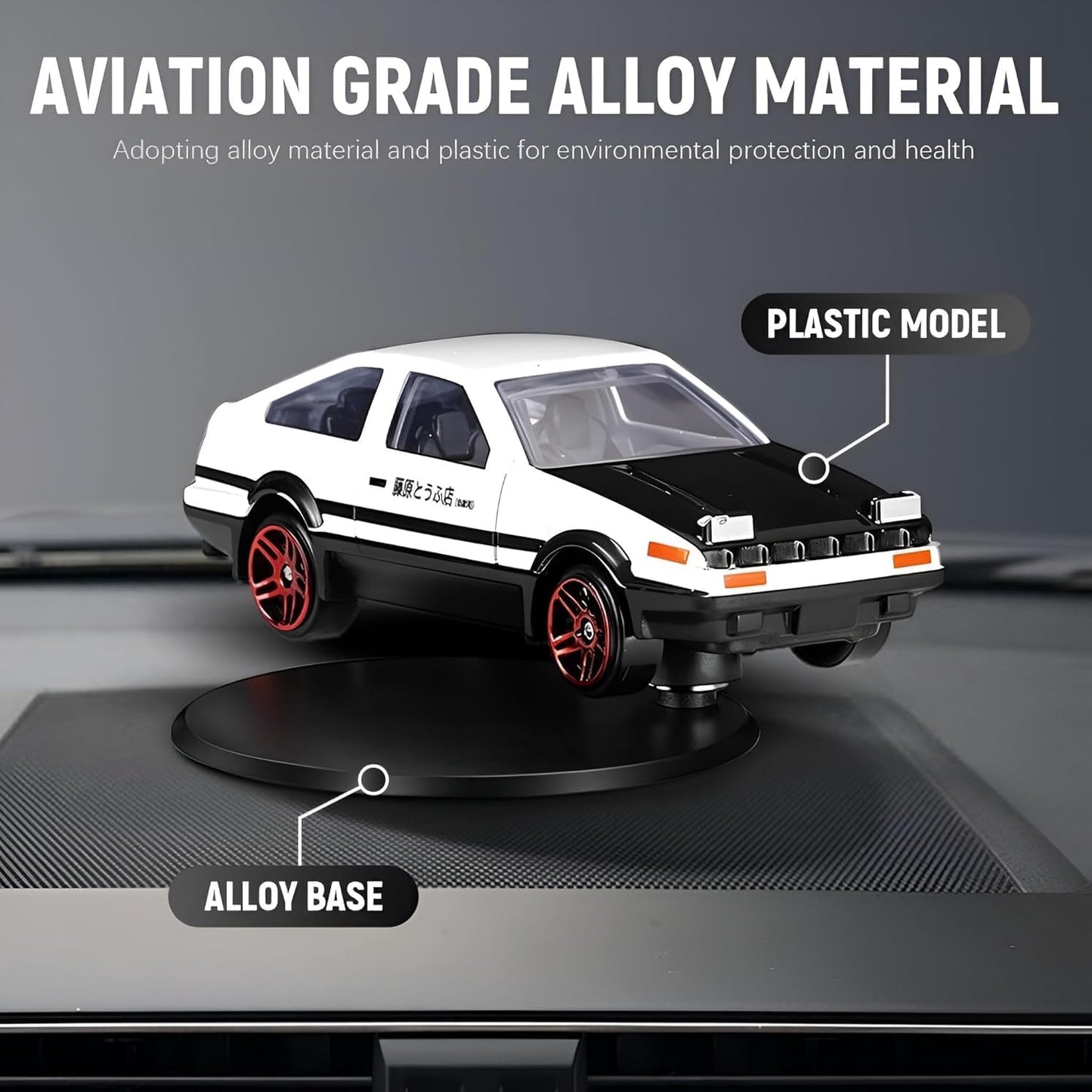 🏎️ DriftKing Dashboard Racer – Motion Magic Car Ornament