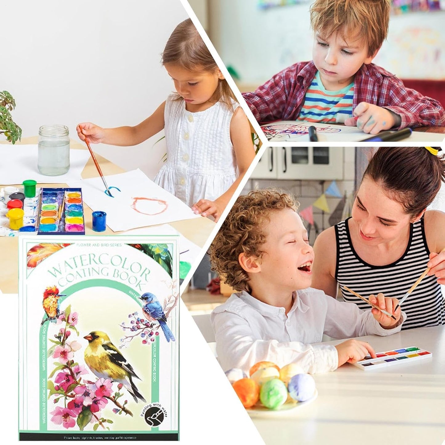 Reusable Magic Water Coloring Book – Butterfly Theme | Mess-Free, Travel-Friendly, A4, 12–16 Reusable Pages