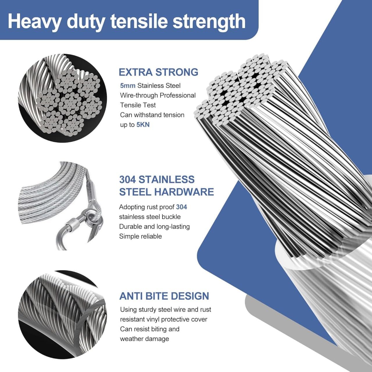 🔥 ✨ SteelDry Pro™ – Heavy Duty Stainless Steel Clothes Drying Rope