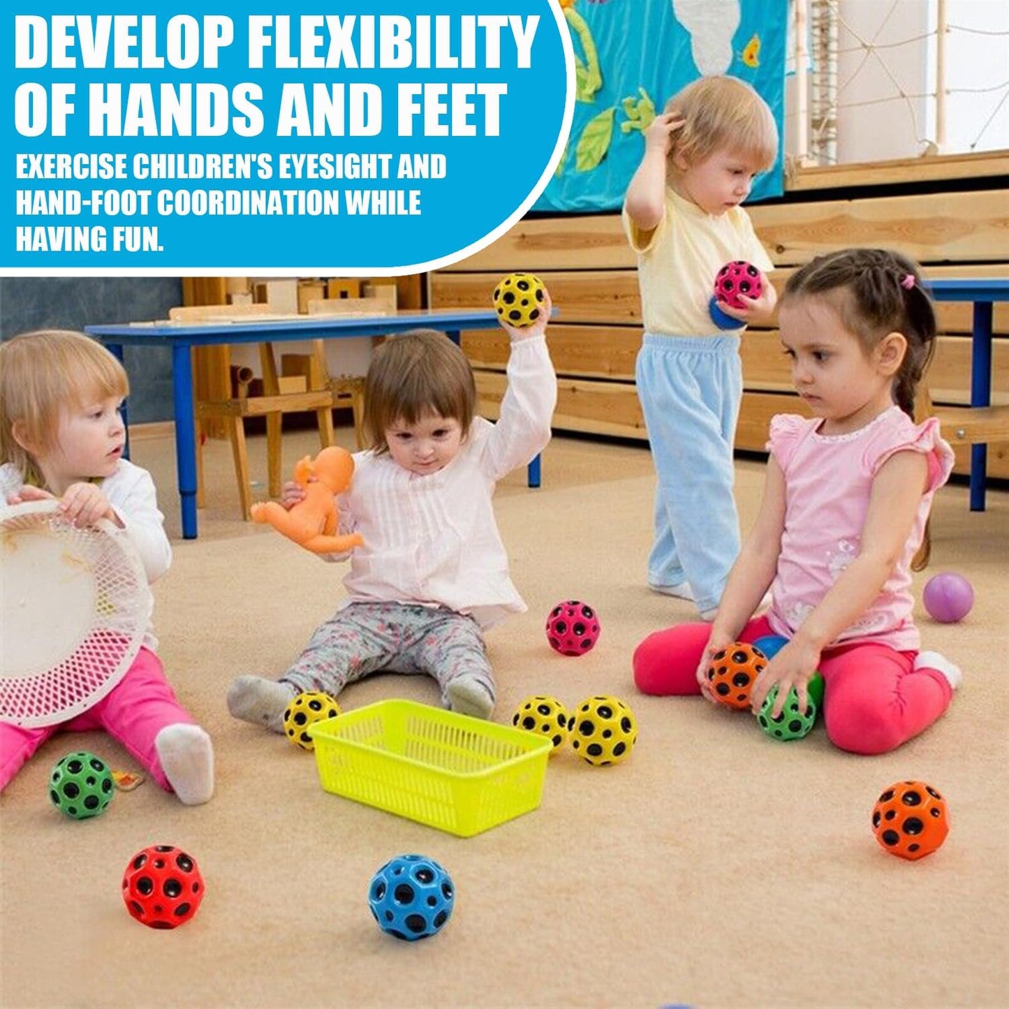 Bouncing Rubber Ball-Easy to Grip & Catch for Kids Adults (BUY 1 GET 1 FREE)