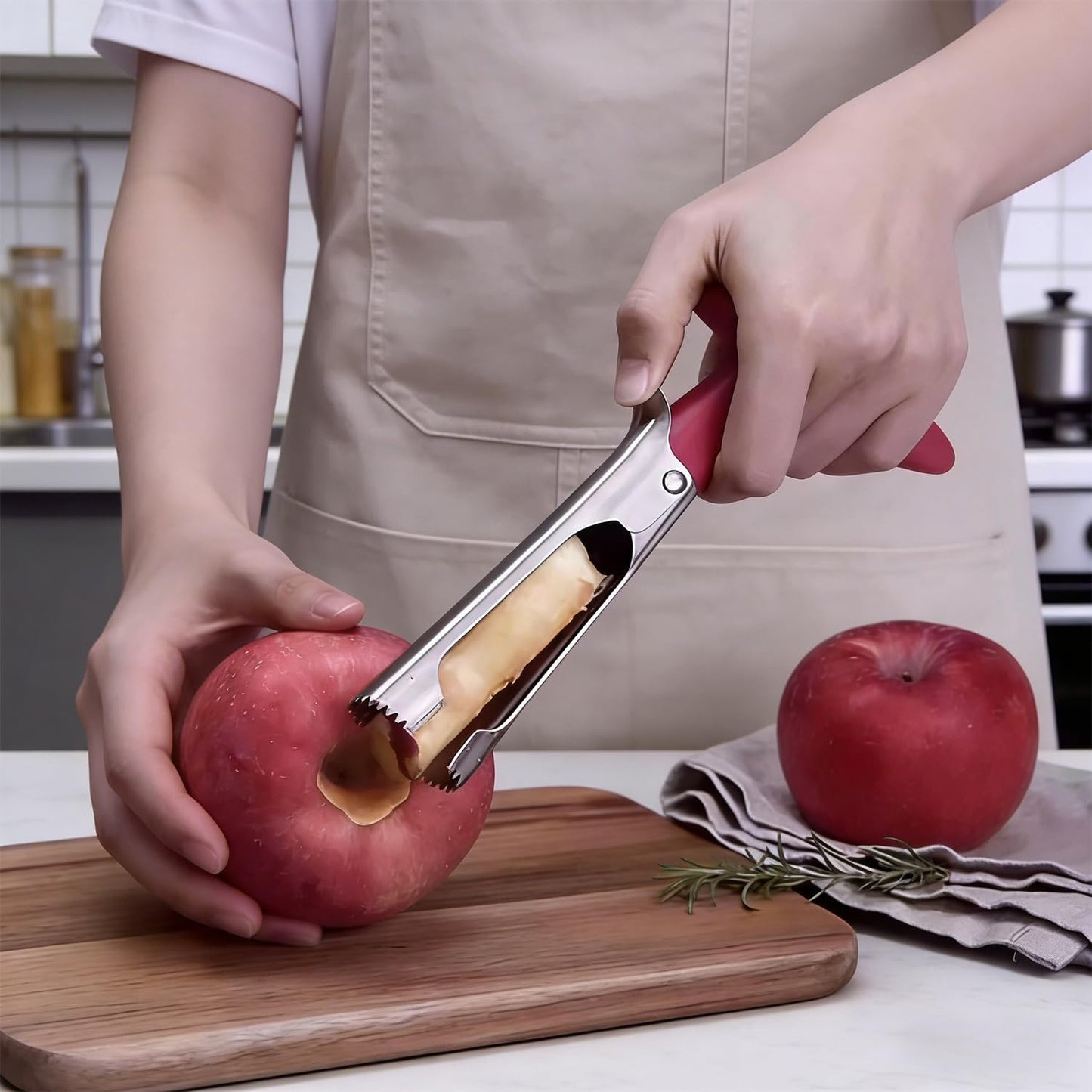 🥇 🍎 CoreEase Pro – Stainless Steel Fruit Coring Tool