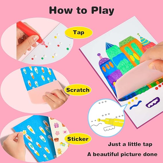 Sale - 50% OFF -DIY Rainbow Scratch Art Kit, Scratches Art for Kids