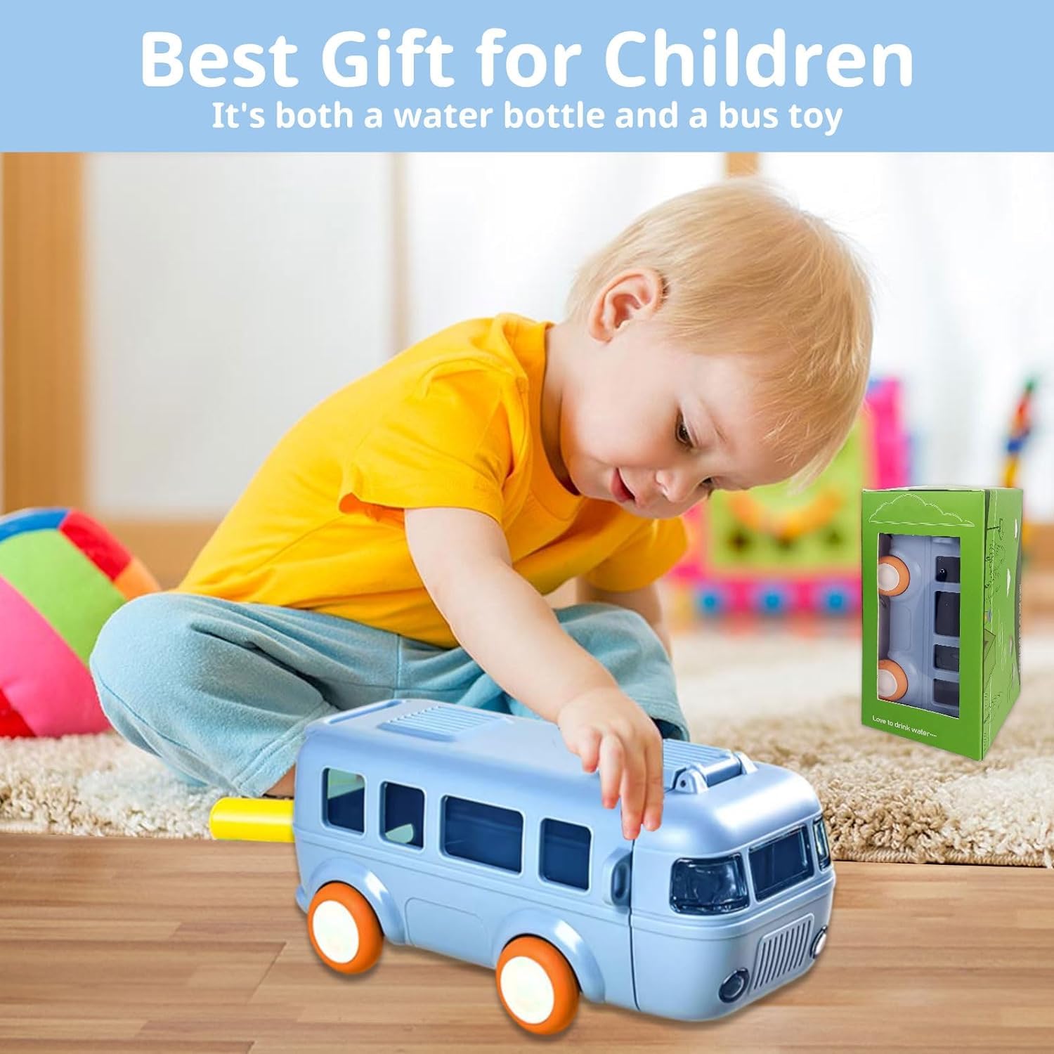 Cute Bus Water Bottle for kids – 21Gadget.in