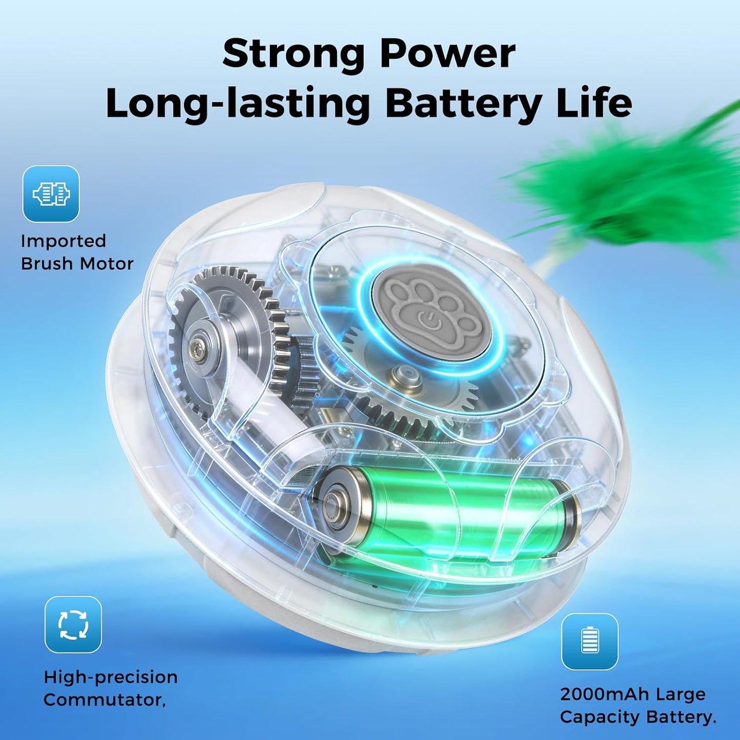 🐾 MewMotion™ Smart Feather Chase Toy for Indoor Cats