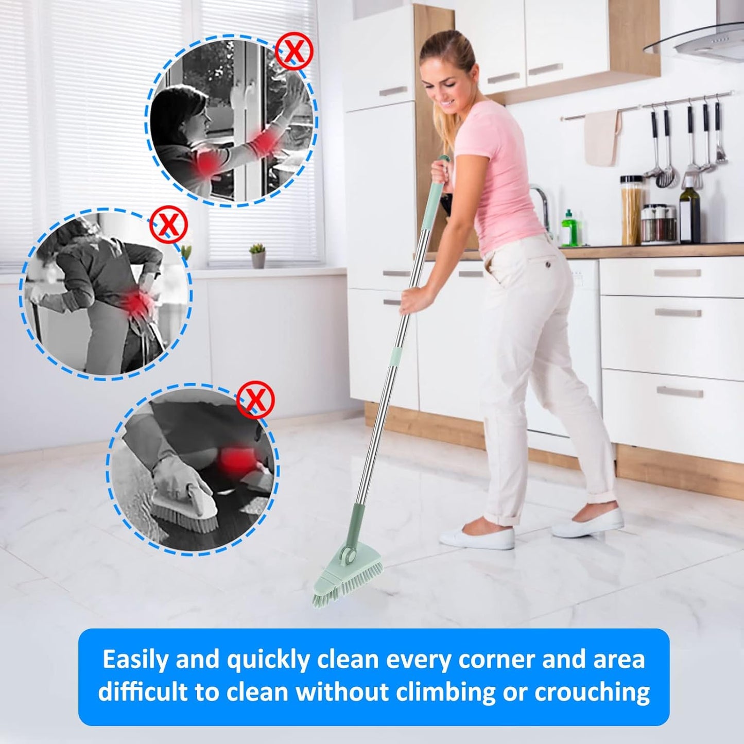 360° Rotating Floor Scrubber