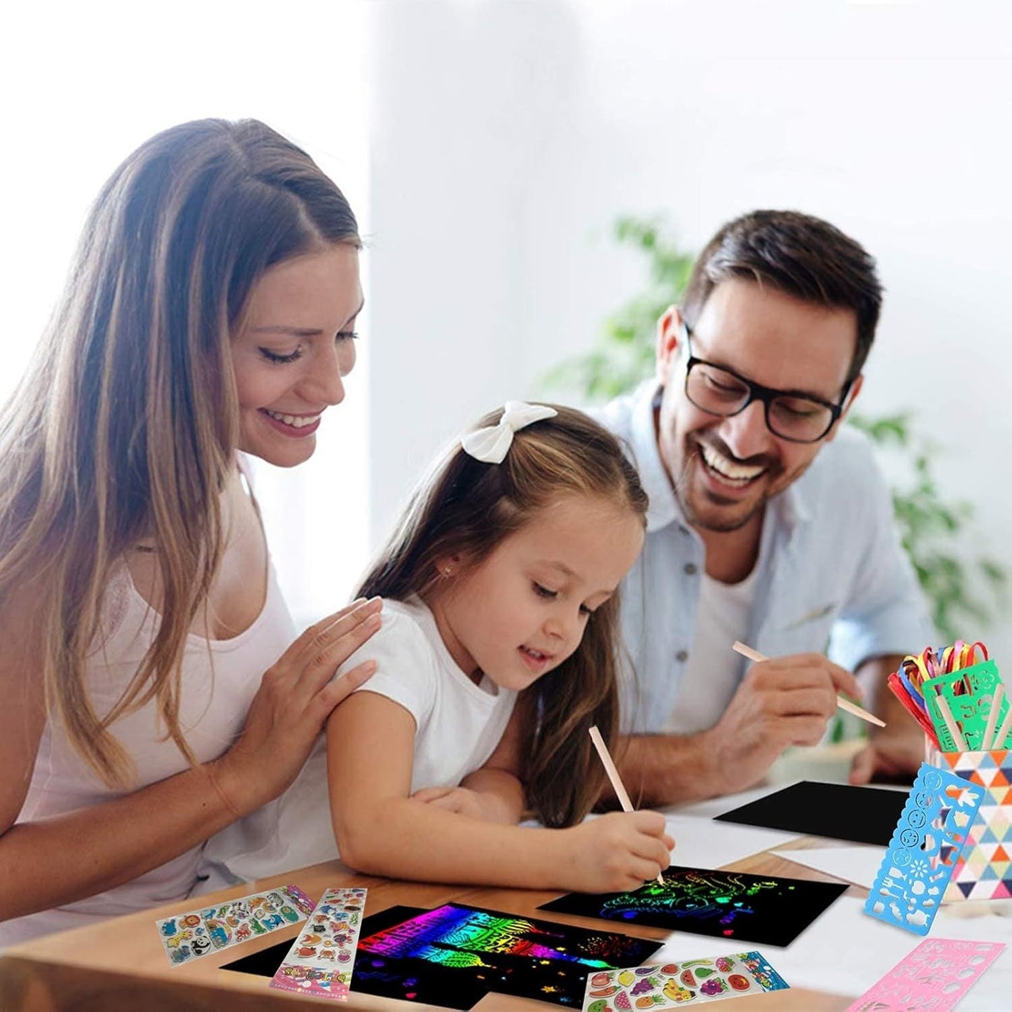 Rainbow Scratch Art Notebook – Fun DIY Drawing Pad for Kids (BUY 1 GET 1 FREE)
