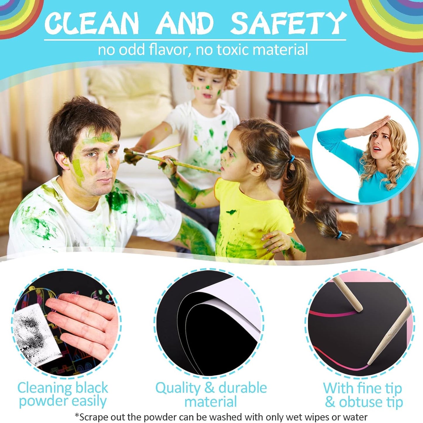 Rainbow Scratch Art Notebook – Fun DIY Drawing Pad for Kids (BUY 1 GET 1 FREE)
