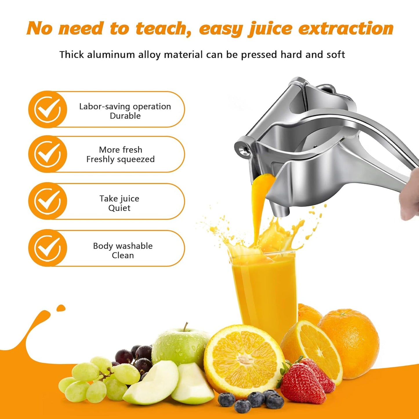 50% OFF - Fruit Press Juicer