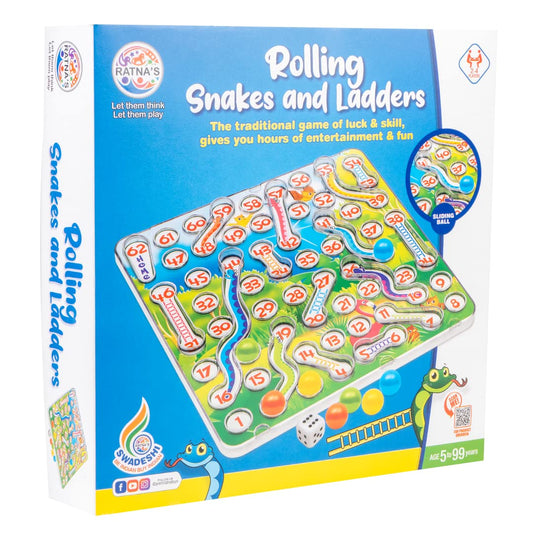 🎲Rolling Snakes & Ladders with Sliding Ball Concept🐍