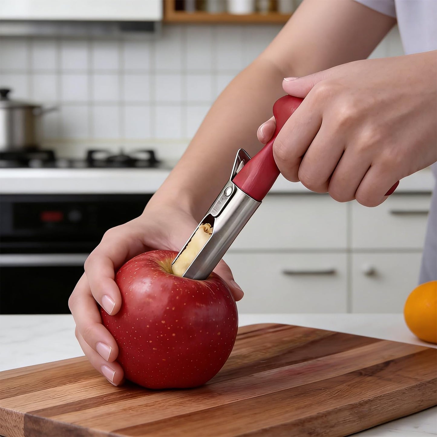 🥇 🍎 CoreEase Pro – Stainless Steel Fruit Coring Tool