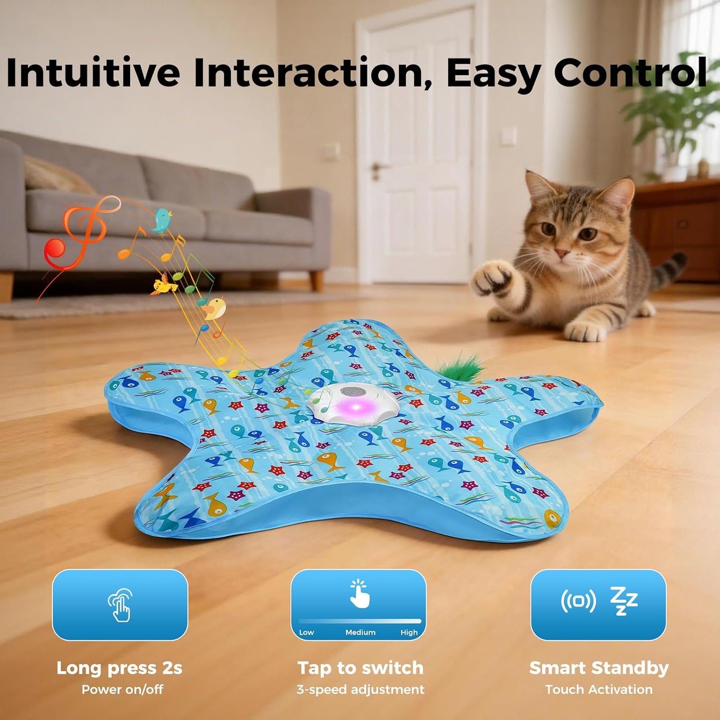 🐾 MewMotion™ Smart Feather Chase Toy for Indoor Cats