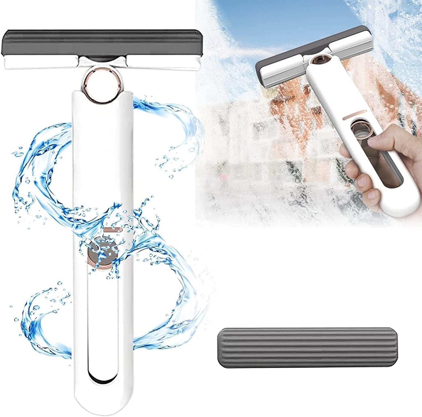 Portable Self-Squeeze Mini Mop – Strong Absorbent Mop for Bathroom & Kitchen