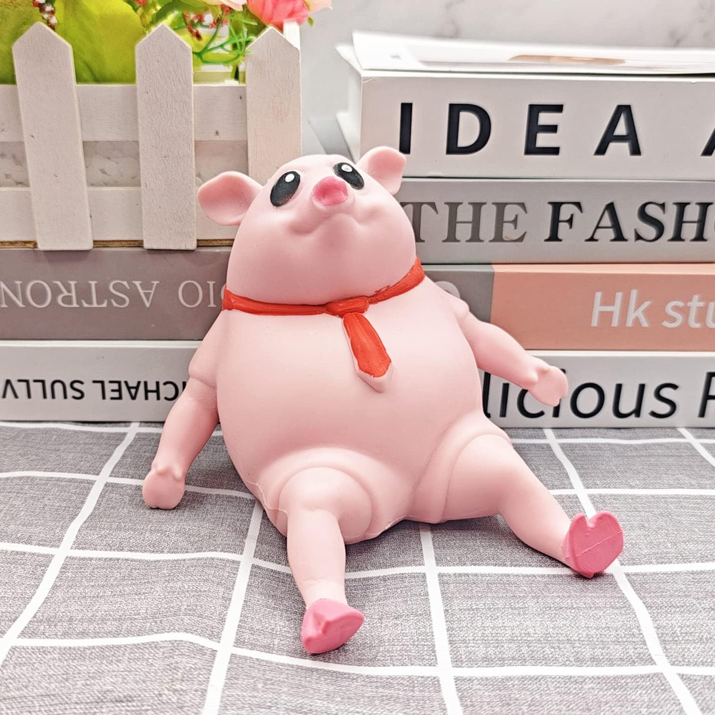 Cute Pink Pig Squishy Toy for Kids | Stretchable Animal Stress Relief Toy