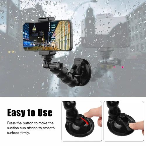 Flexible Suction Cup Mount Windshield Suction Cup Phone Mount Full angleRotatable