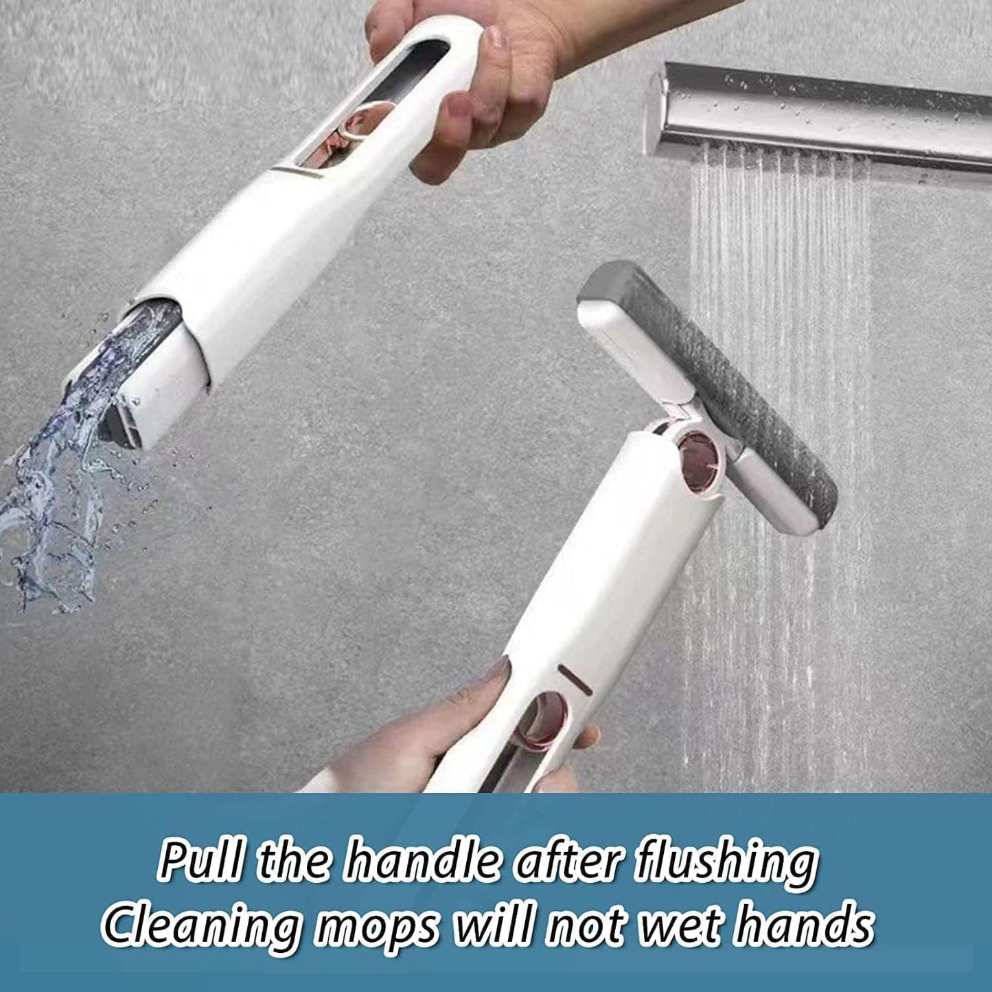 Portable Self-Squeeze Mini Mop – Strong Absorbent Mop for Bathroom & Kitchen