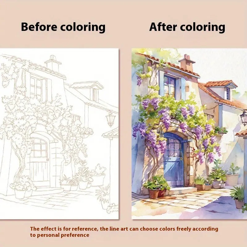 Reusable Magic Water Coloring Book – Butterfly Theme | Mess-Free, Travel-Friendly, A4, 12–16 Reusable Pages