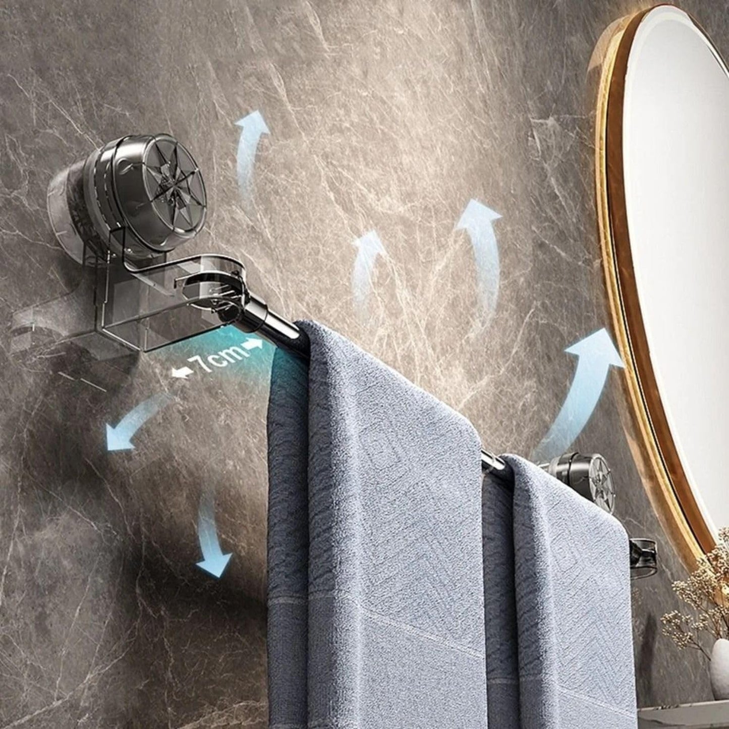 GripNest™ VacuumLock Double Towel Rack ⭐