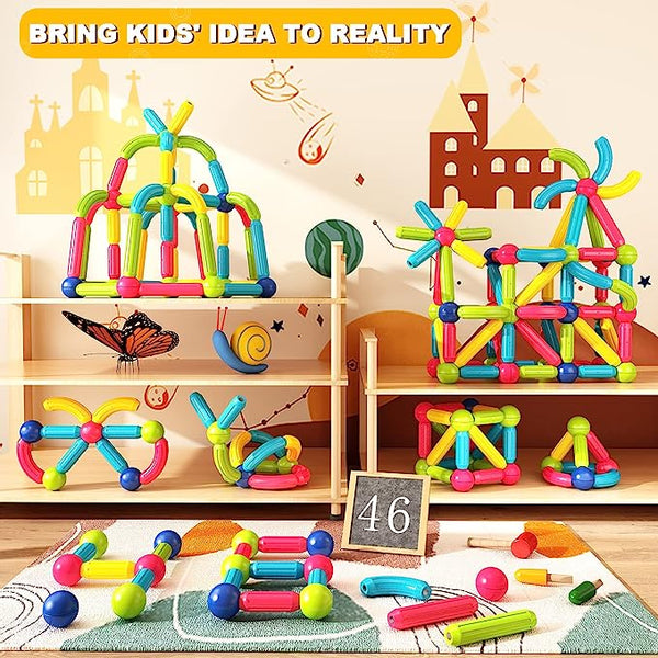 Magnetic Sticks Building Blocks For Kids Development