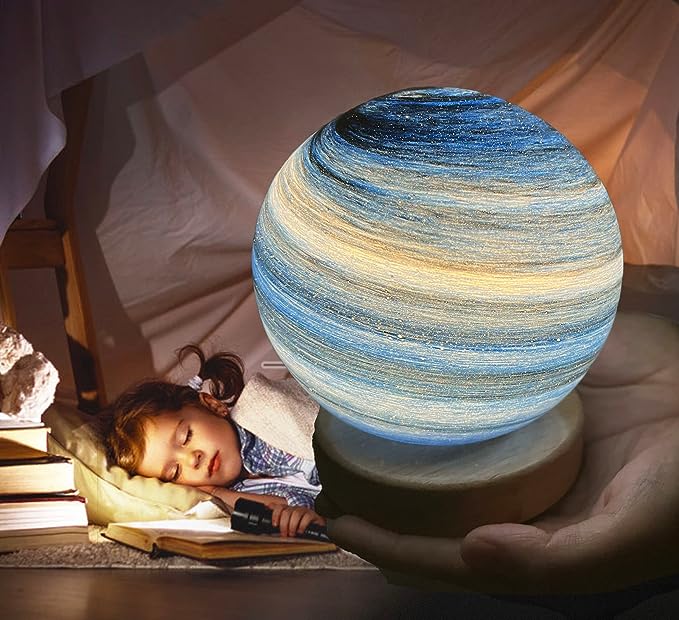 ✨3DPlastic Night Light, Creative Planet Design LED Night Lamp For Home🤩