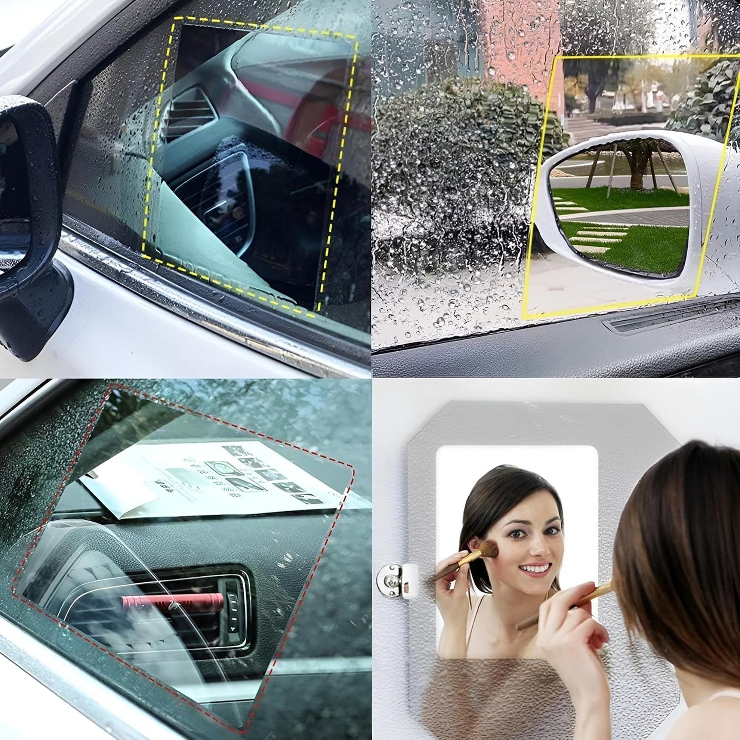 🚗 ClearDrive™ HD Nano Mirror Shield | Anti-Rain & Anti-Fog Protection Film