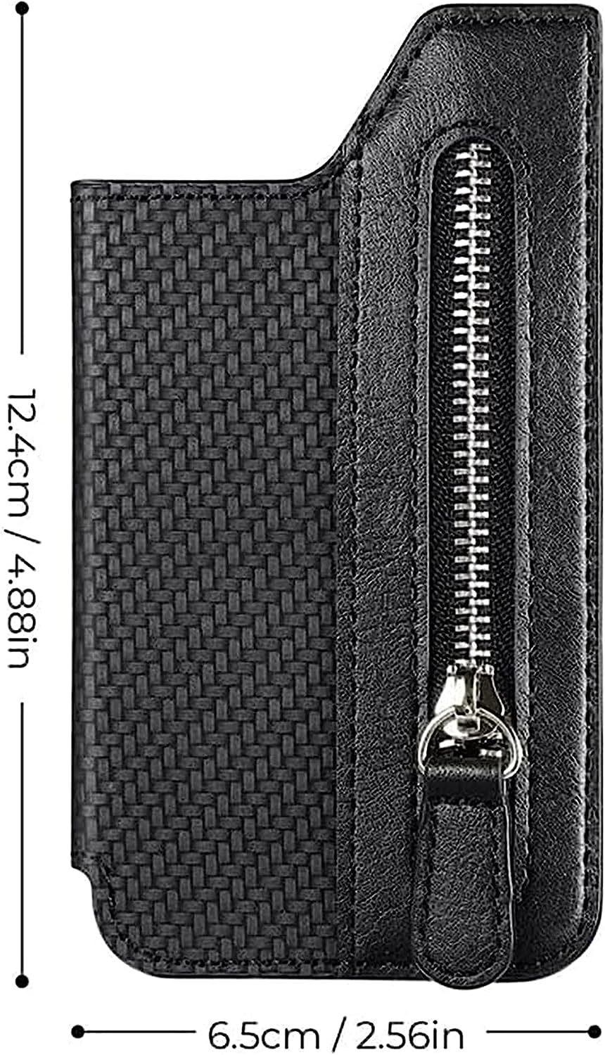 UrbanEdge Men’s Smart Slim Wallet with Zipper Pocket, Card Holder & Mobile Stand