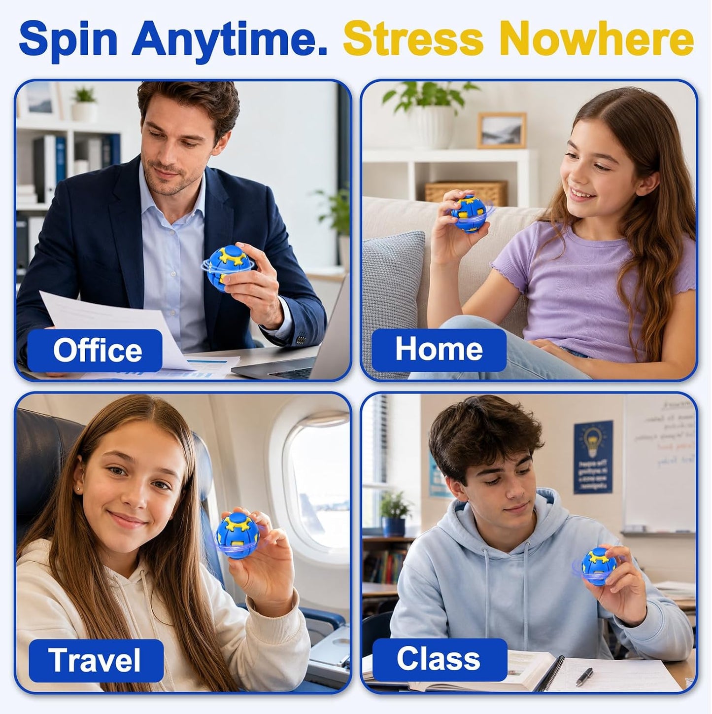 🌀 SpinVerse™ Press-to-Spin Stress Ball (Buy 1 Get 1 Free)