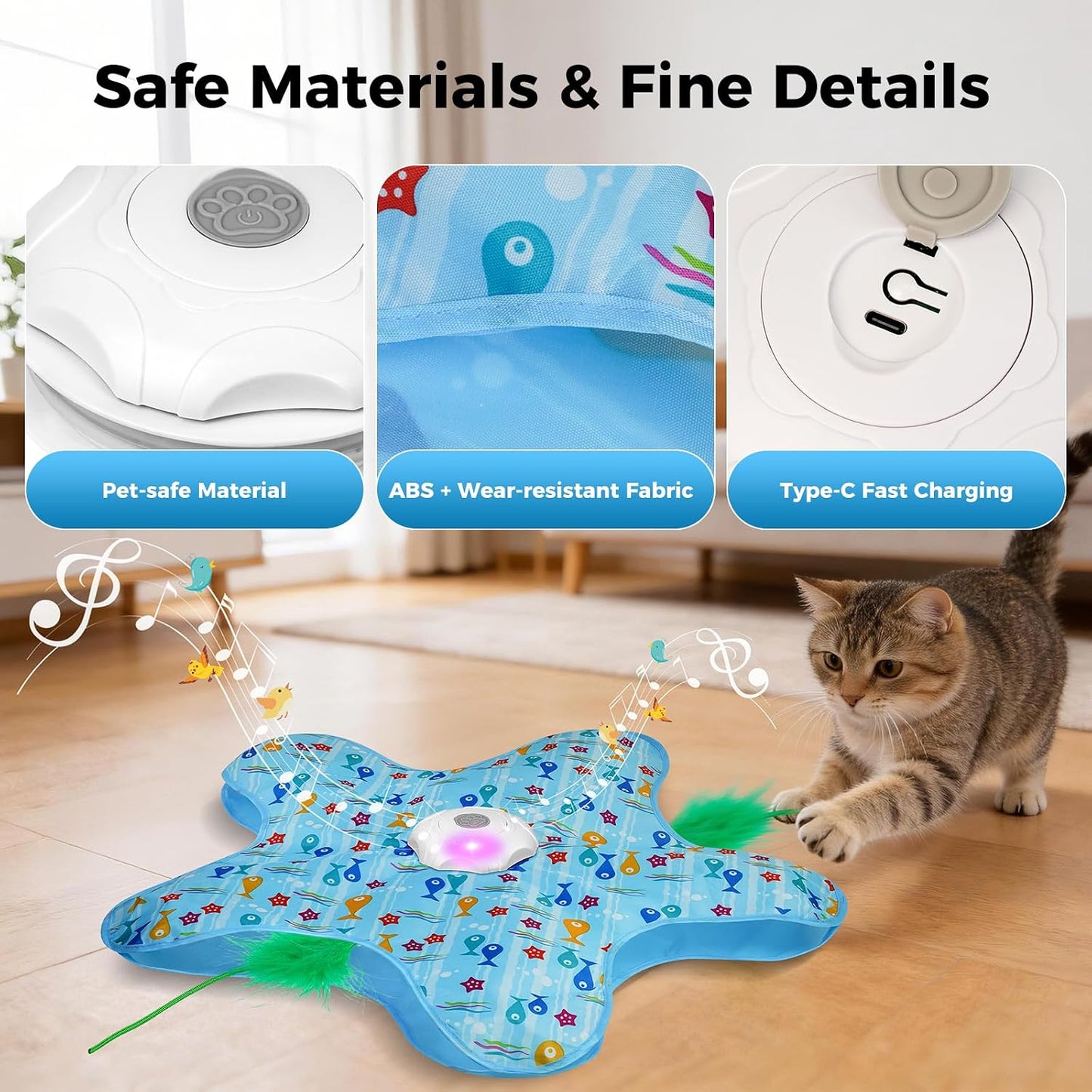 🐾 MewMotion™ Smart Feather Chase Toy for Indoor Cats