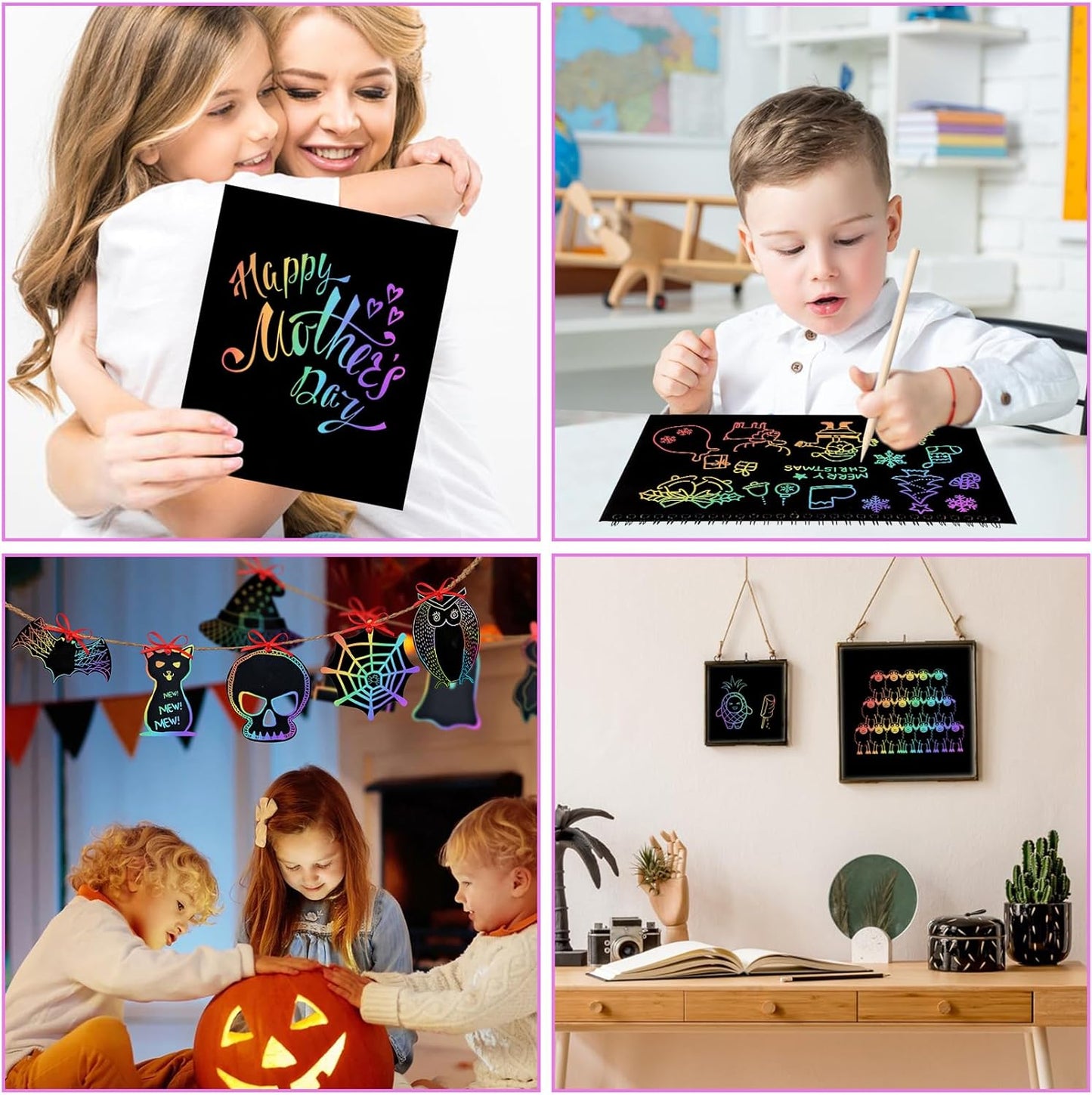 Rainbow Scratch Art Notebook – Fun DIY Drawing Pad for Kids (BUY 1 GET 1 FREE)