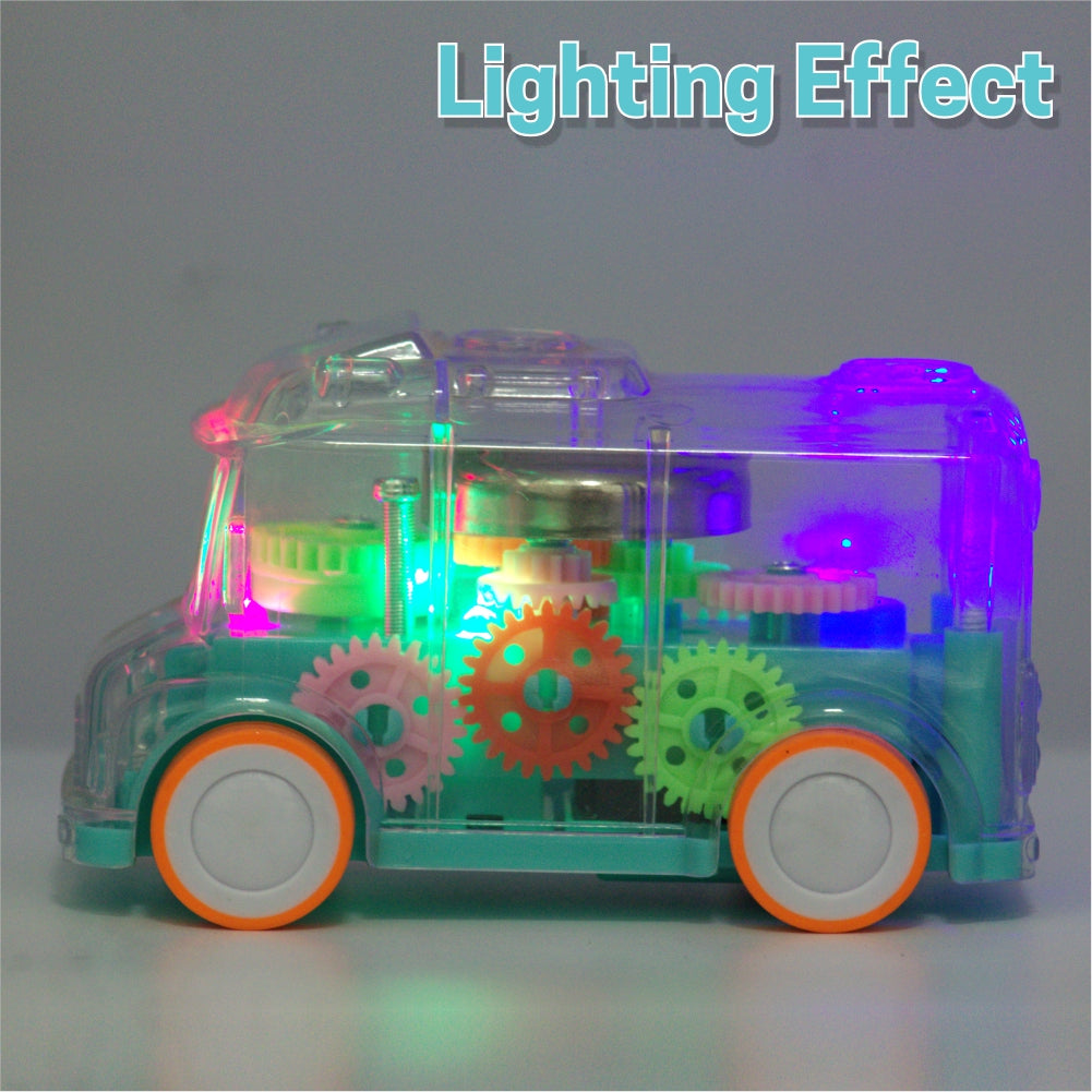 Transparent  Colorful Gear Bus for Kids (BUY 1 GET 1 FREE)