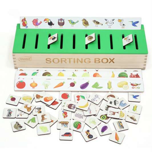 Mumma mall  Wooden Sorting Box For Kids