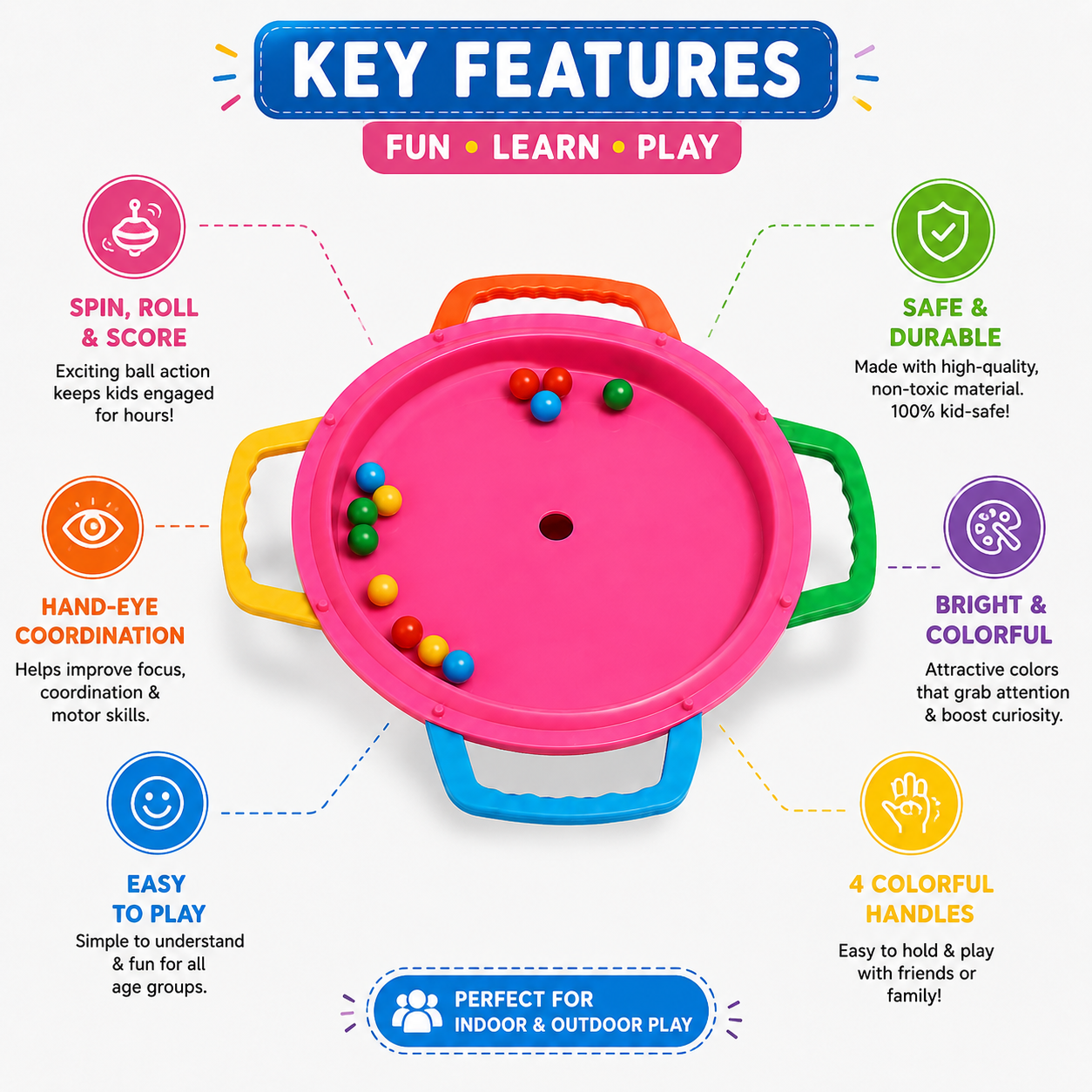 🧠 SpinPlay™ Hand-Eye Coordination Game