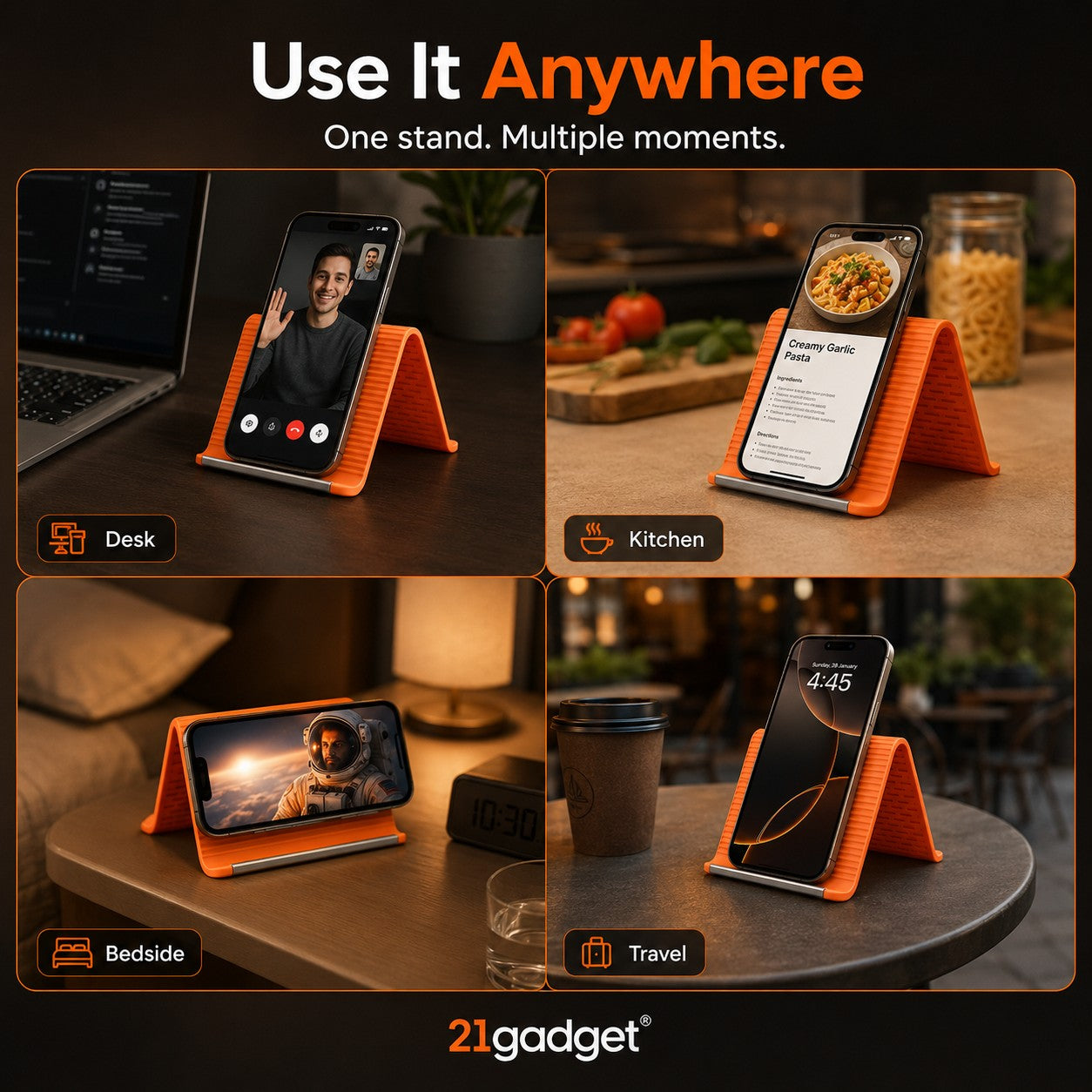 BendVyu™ Premium Flexi Silicone Gadget Stand