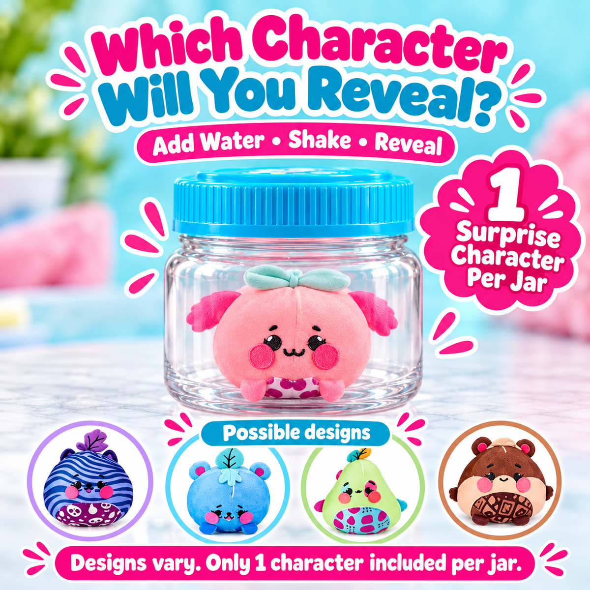 🪄 PeekabooPop™ Magic Surprise Jar 🎁 | Just Add Water 💧, Shake & Reveal ✨