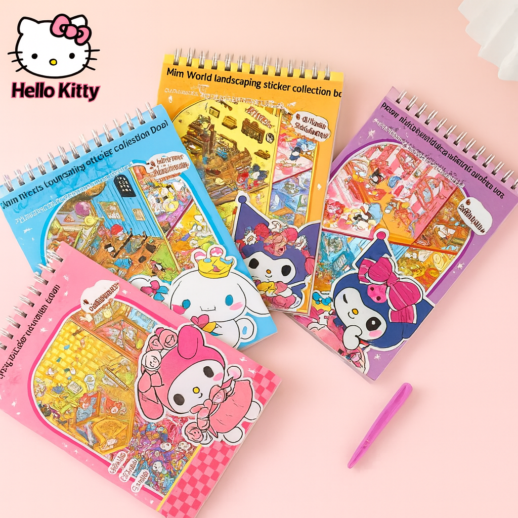 DIY 3D Sanrio Cartoon Stickers – Fun Craft Kit for Kids & Return Gifts (Pack of 4)