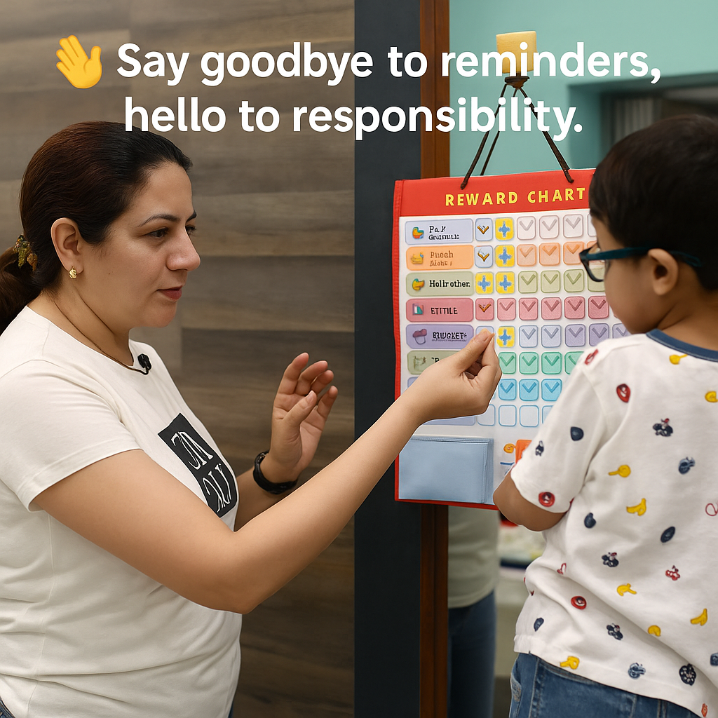 TaskStars™ – Customizable Reward Chart to Build Good Habits & Motivation | Includes 26+ Task Cards, Stars & Reusable Board | Ideal for Kids Aged 3–10 & Parents