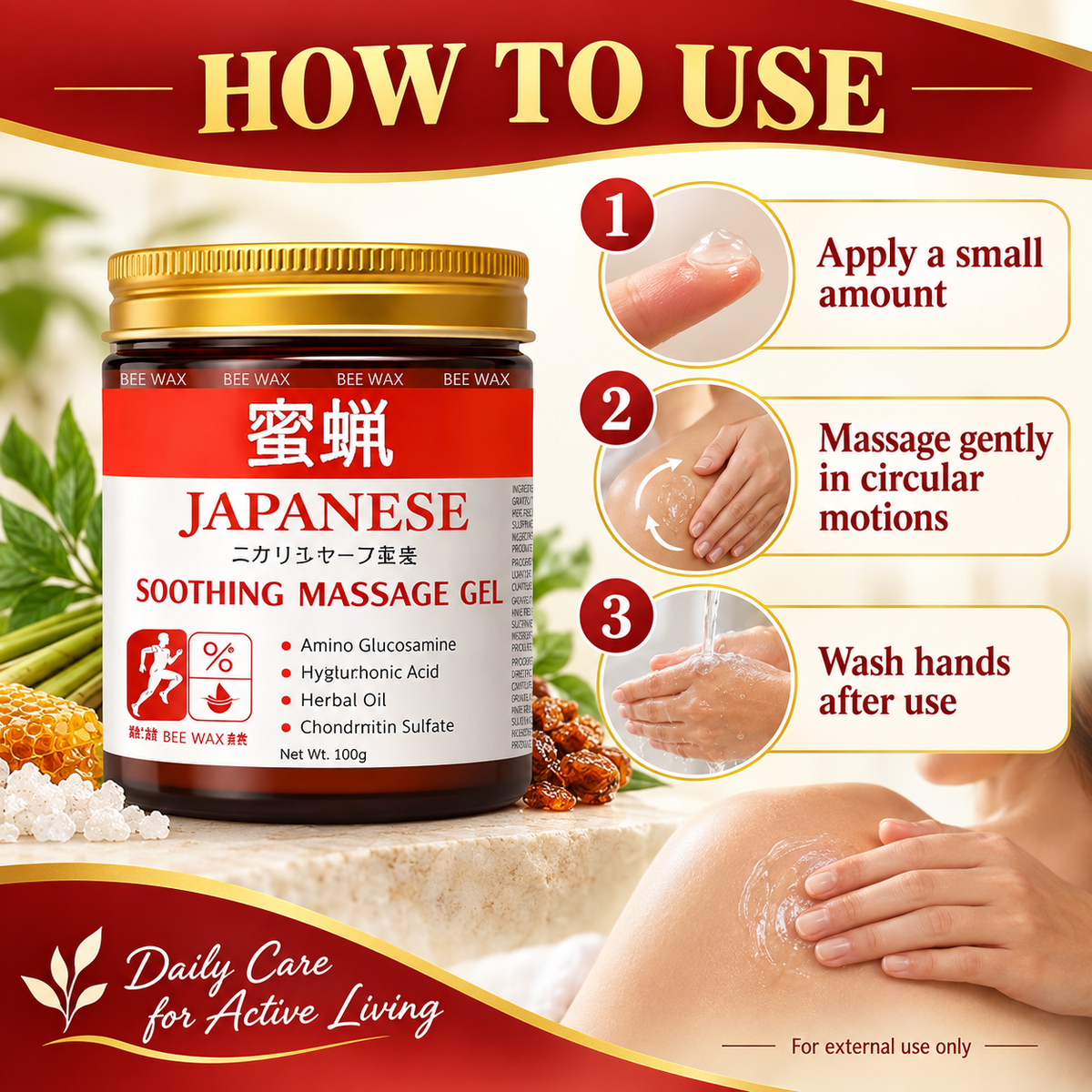🐝 Mellivax™ Soothing Massage Gel | Buy 1 Get 1 Free (2 × 100g)