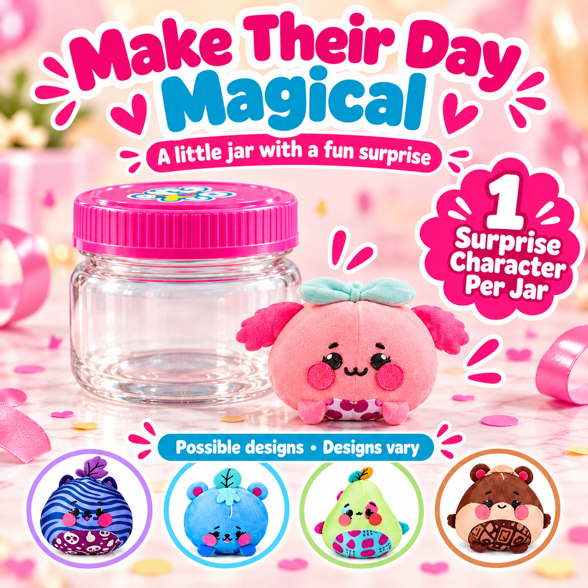 🪄 PeekabooPop™ Magic Surprise Jar 🎁 | Just Add Water 💧, Shake & Reveal ✨