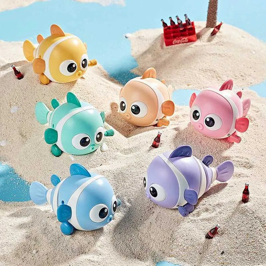 Floating Wind-Up Bath Toys for Kids – Safe Non-Toxic Swimming Fish | Fun Screen-Free Playtime & Stress-Free Bathing | 3+ years