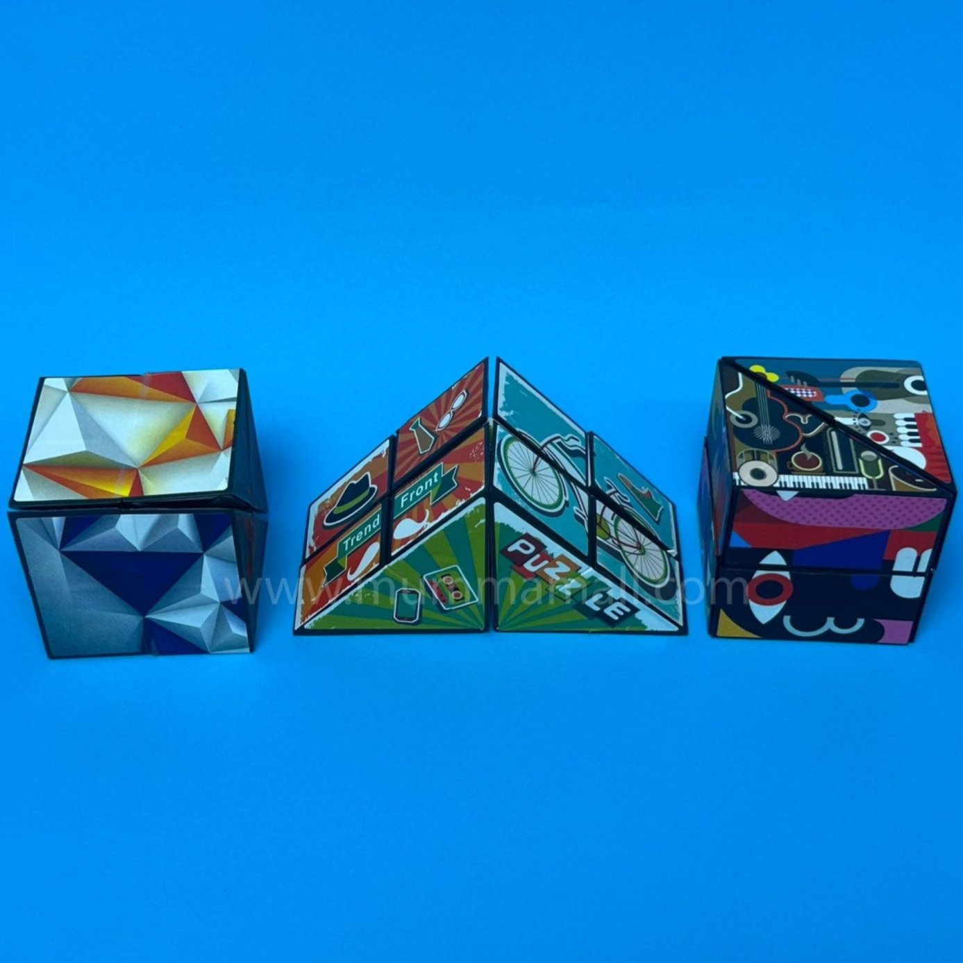 3D Changeable Magic Cubes for Kids & Adults (PACK OF 3)