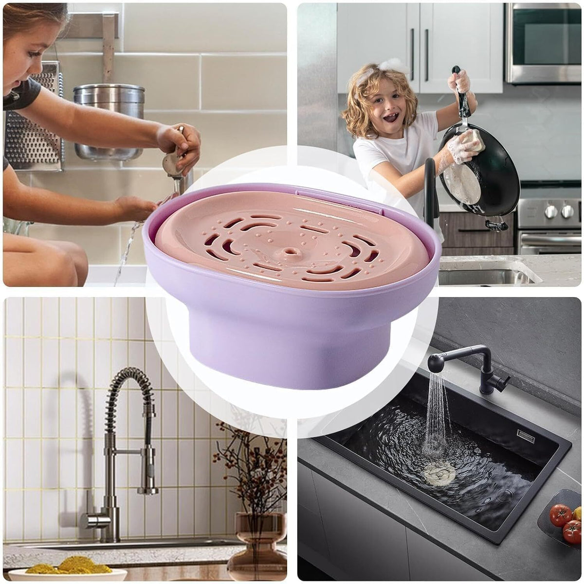 🥇 Dispensio One™ 2-in-1 sponge Kit, Kitchen Dish Soap Pump with Sponge Holder