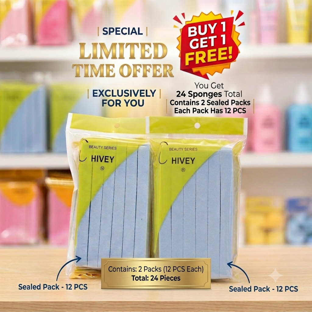 🌊 AquaSoft Makeup Remover Sponge ✨ BUY 1 GET 1 FREE 🎁