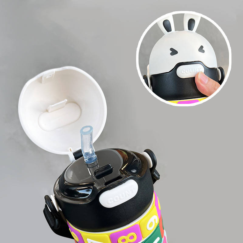 Kids Math Puzzle Water Bottle – Interactive Educational Toy with Rotating Number Rings, Screen-Free Learning & Portable Gift