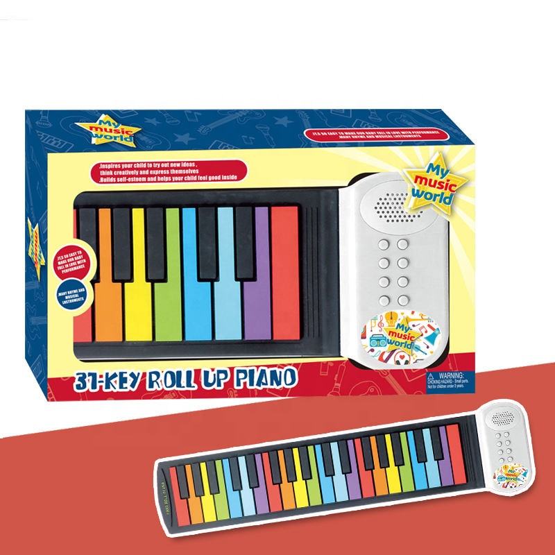 37 Keys Rainbow Color Unbreakable Piano
