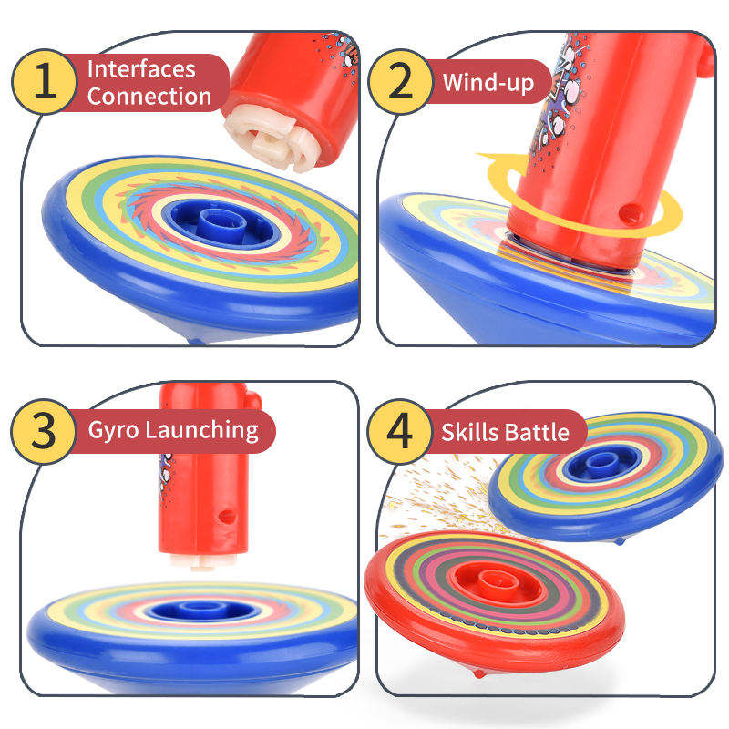 Kids Rainbow Spin & Stack Montessori Learning Toy