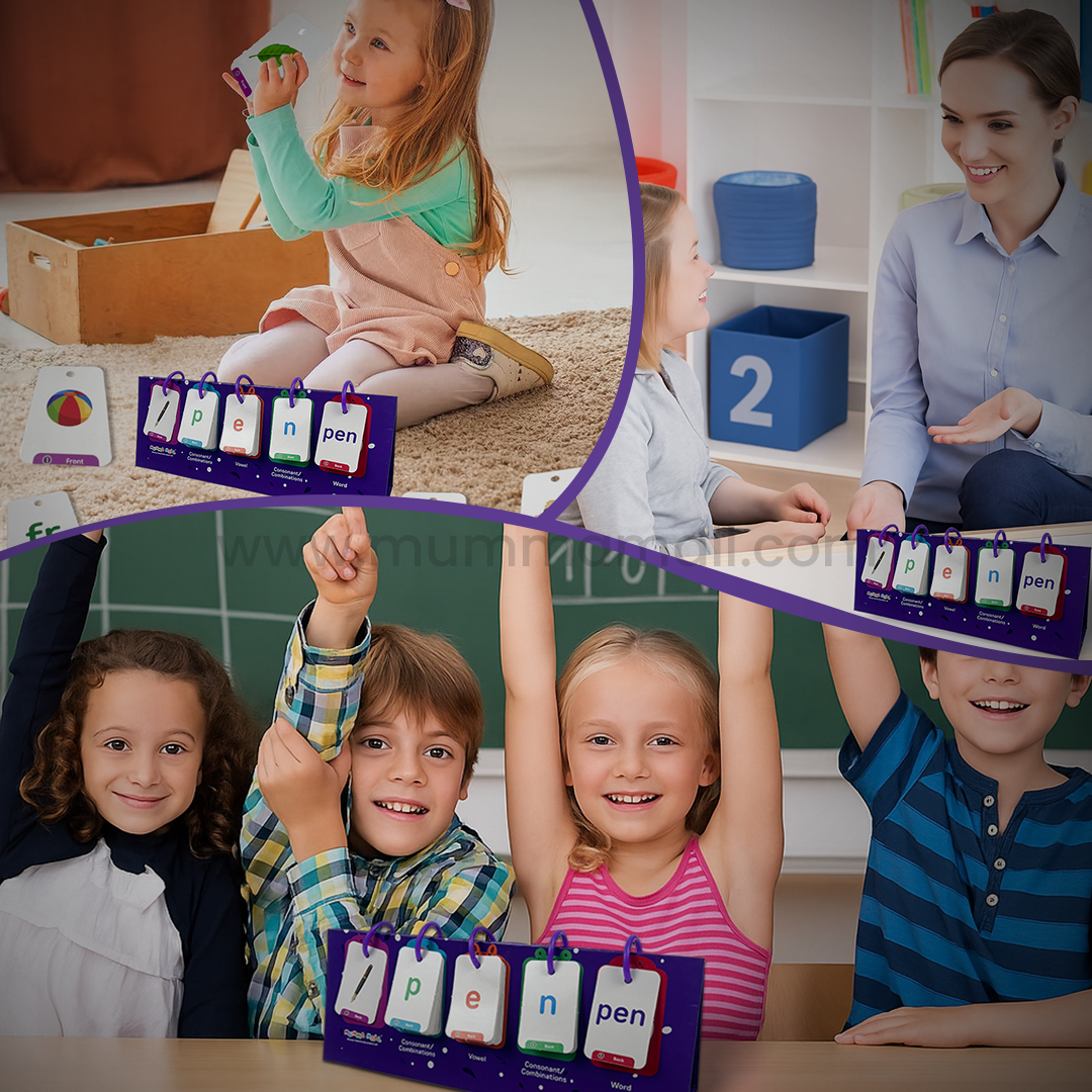 Educational Phonics Sight Words Flashcards for Kids (Ages 3–6) – Kindergarten & Preschool Learning