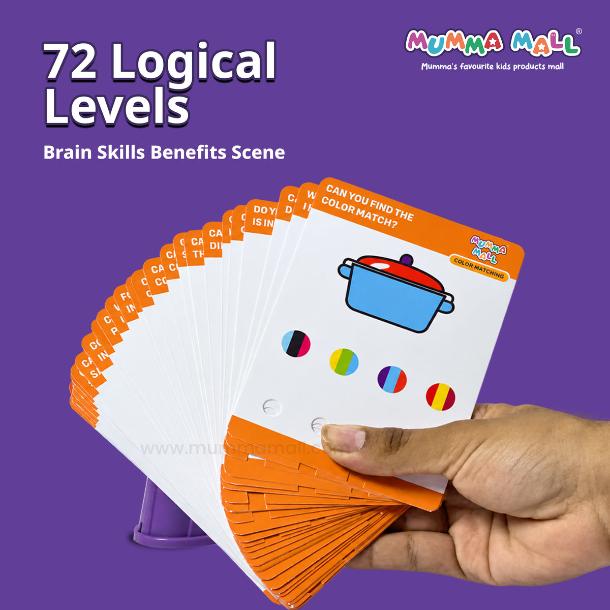 🔑 Little Detective – Find the Match & Unlock the Answer | Kids’ Logic Game with 72 Challenge Cards + 1 Key +  Stand - 1
